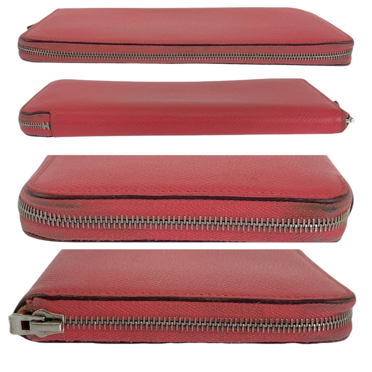 HERMES Long Wallet Purse Epsom rose azale pink Long Wallet Purse Azap long silk in Women Used