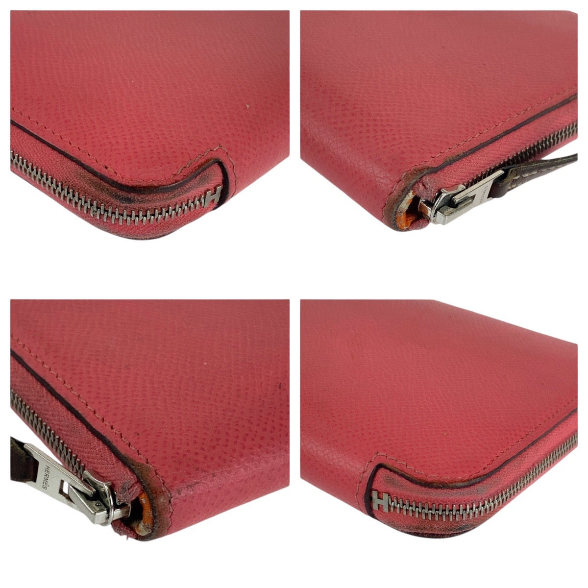 HERMES Long Wallet Purse Epsom rose azale pink Long Wallet Purse Azap long silk in Women Used