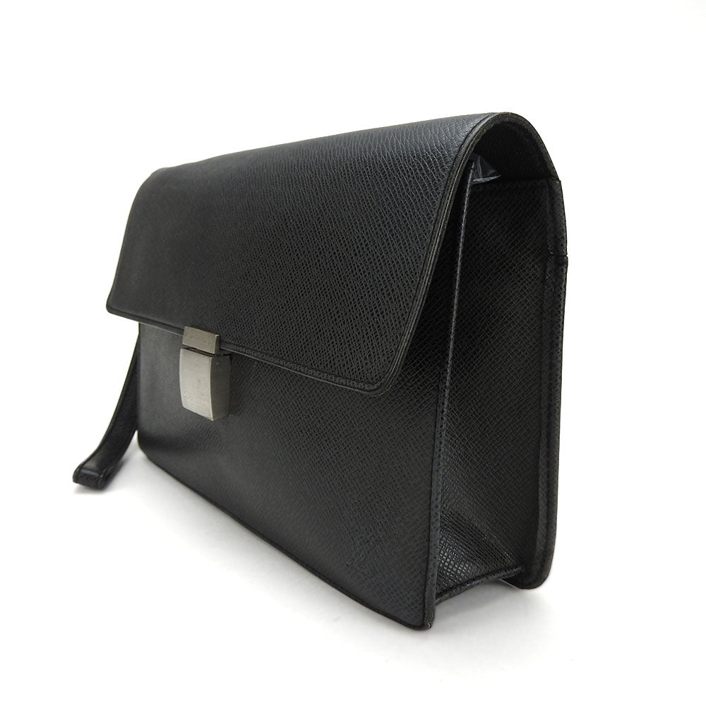 LOUIS VUITTON business bag M30782 Taiga black Selenga mens Used