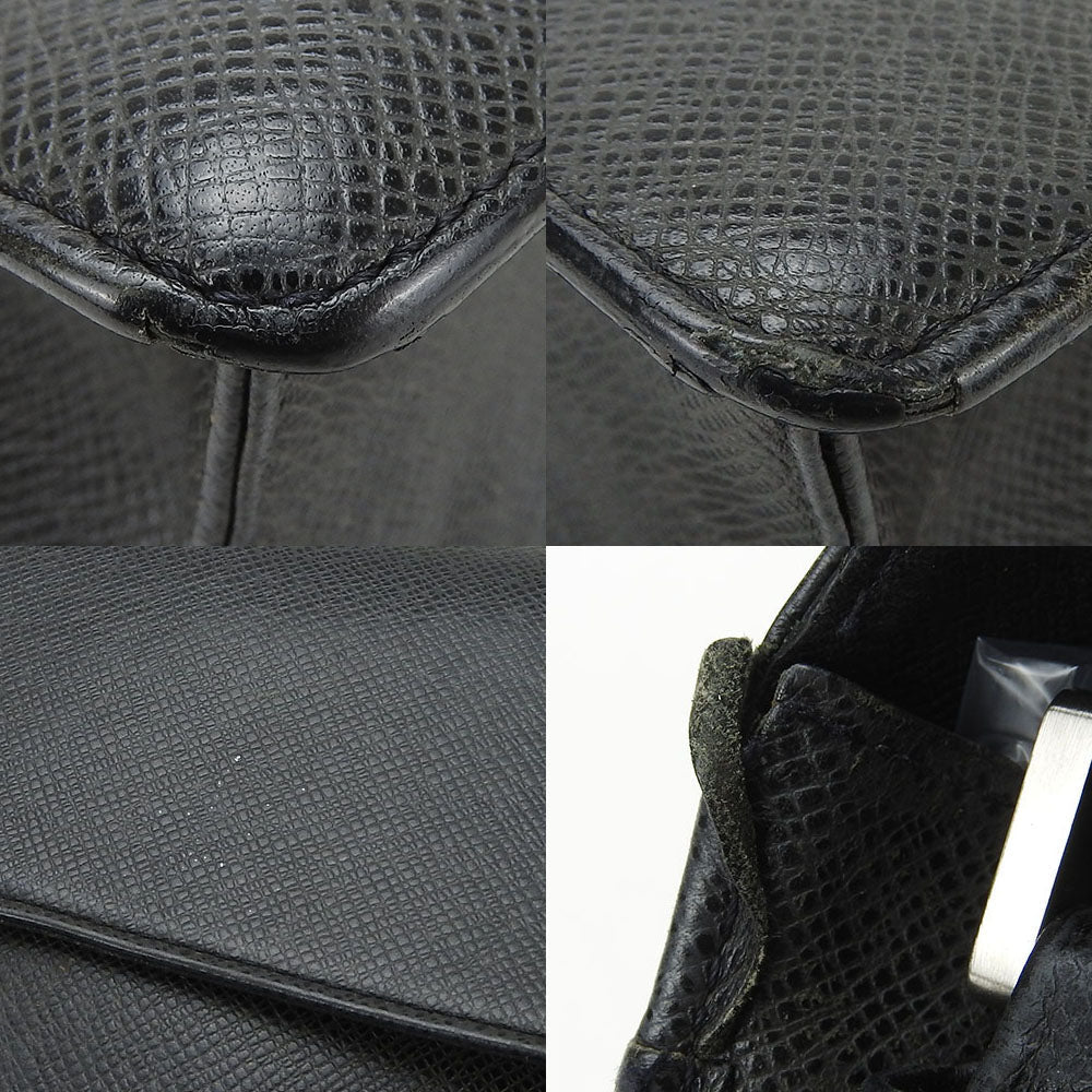 LOUIS VUITTON business bag M30782 Taiga black Selenga mens Used