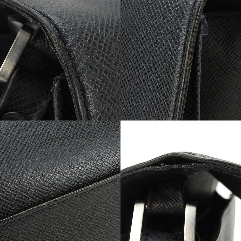 LOUIS VUITTON business bag M30782 Taiga black Selenga mens Used