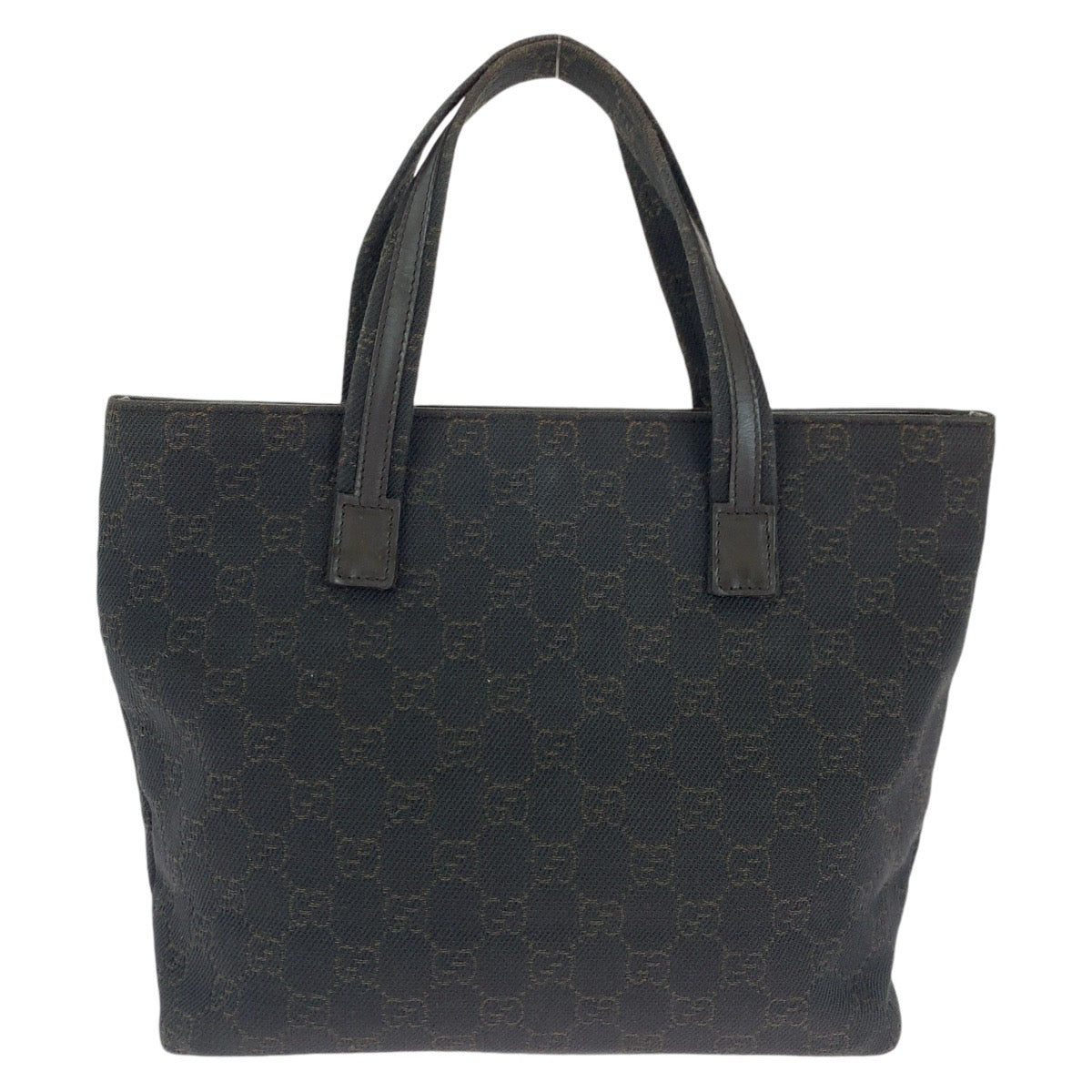 GUCCI Tote Bag 105650 GG canvas, leather Brown Gold Metal Tote Bag handbag Women Used
