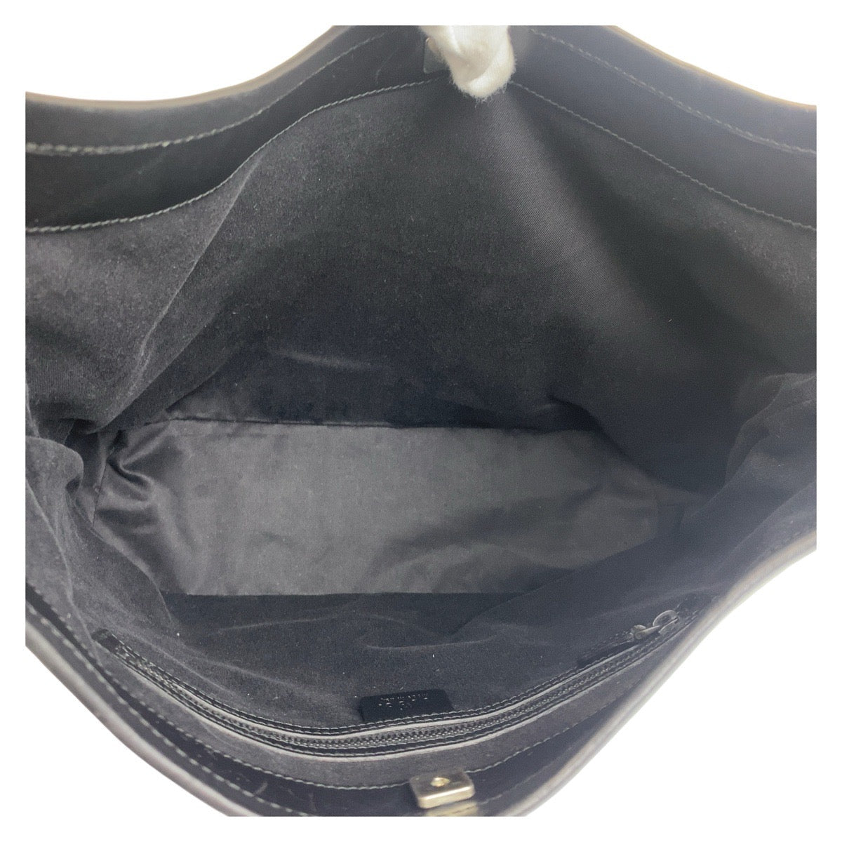 GUCCI Shoulder Bag 106242 GG canvas, leather Black black Hobo Shoulder Bag Women Used