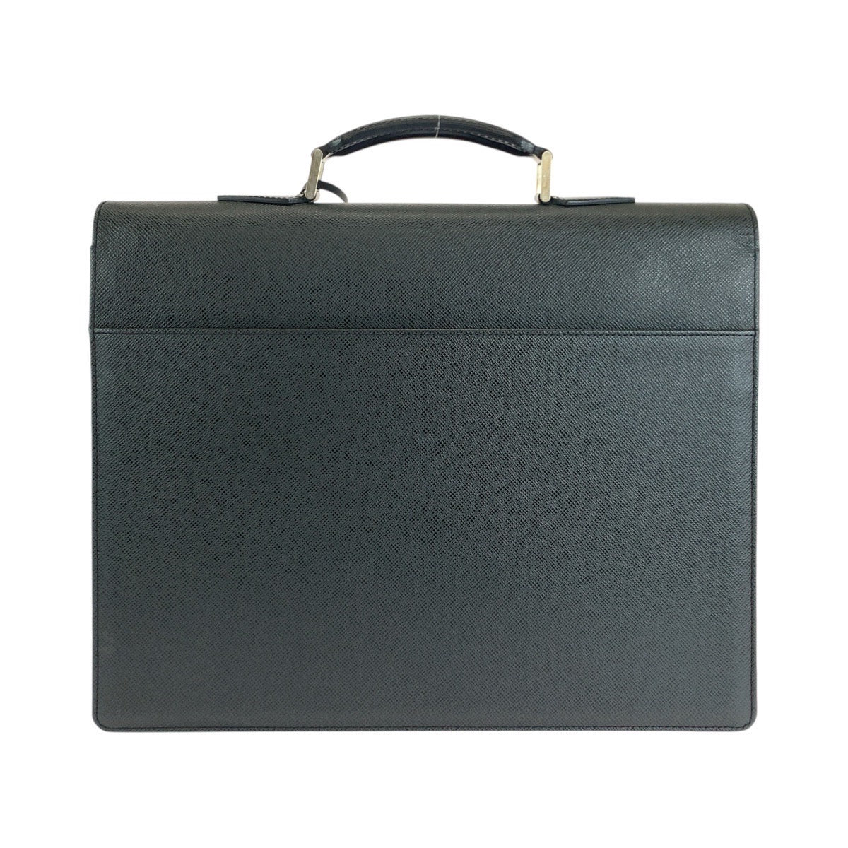 LOUIS VUITTON Business bag M30032 leather Ardoise Black SilverMetal Business bag briefcase Taiga Moscova mens Used