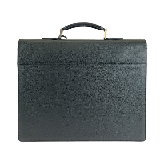 LOUIS VUITTON Business bag M30032 leather Ardoise Black SilverMetal Business bag briefcase Taiga Moscova mens Used