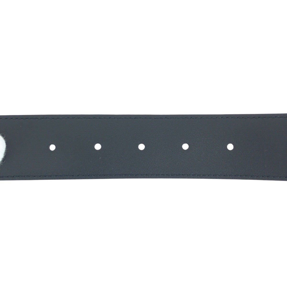 GUCCI belt 370543 leather black Interlocking 30
