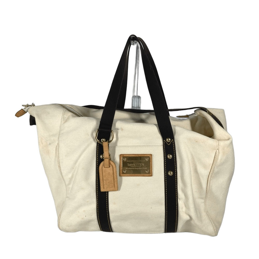 LOUIS VUITTON Boston Duffel bag M40030 canvas white Antigua suck weekend