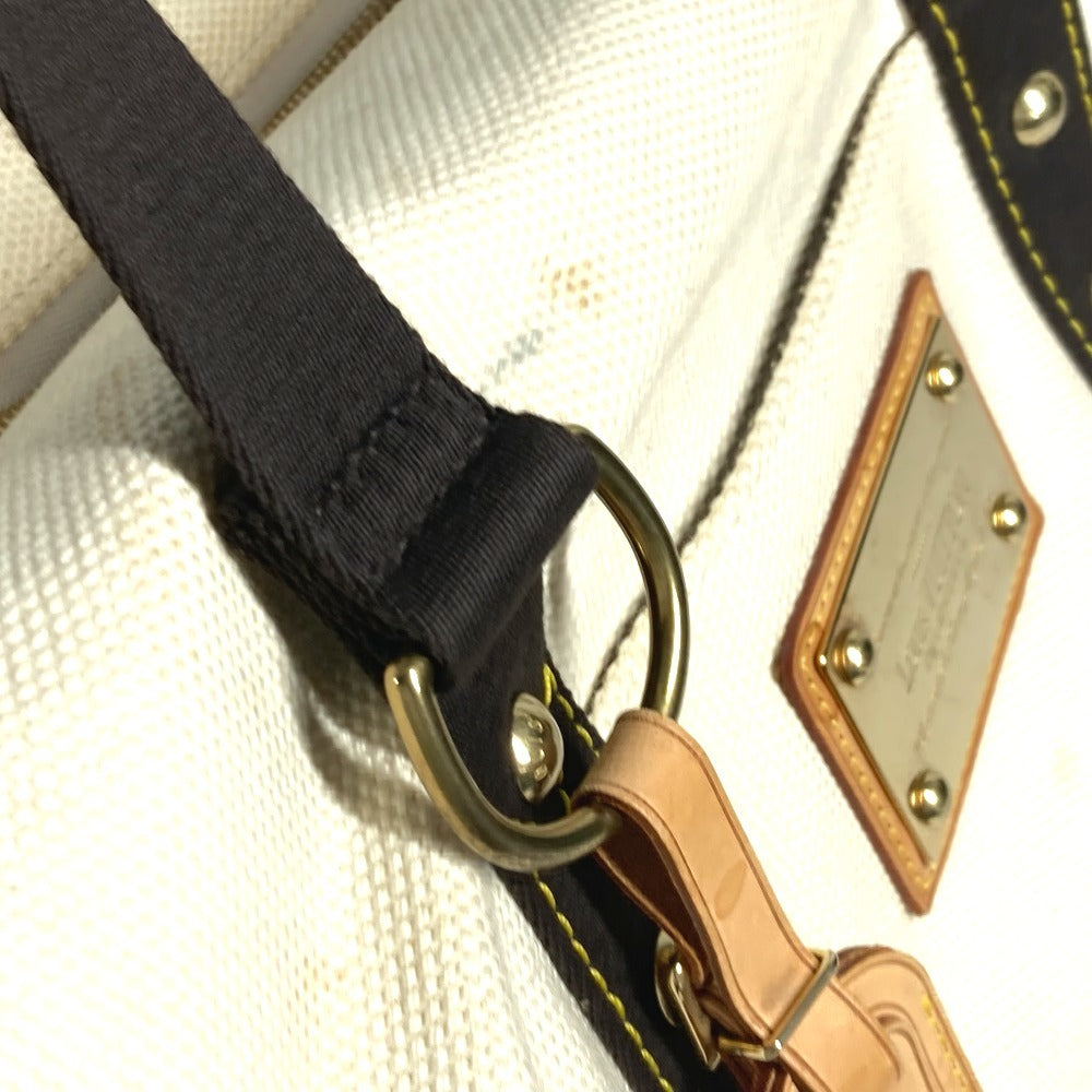 LOUIS VUITTON Boston Duffel bag M40030 canvas white Antigua suck weekend