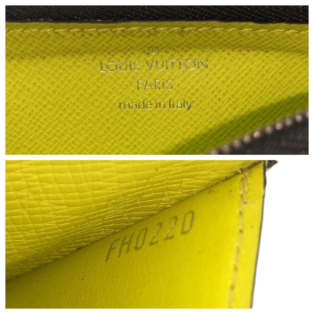 LOUIS VUITTON Coin case M30320 PVC Joanne Yellow Taigalama Coin card holder