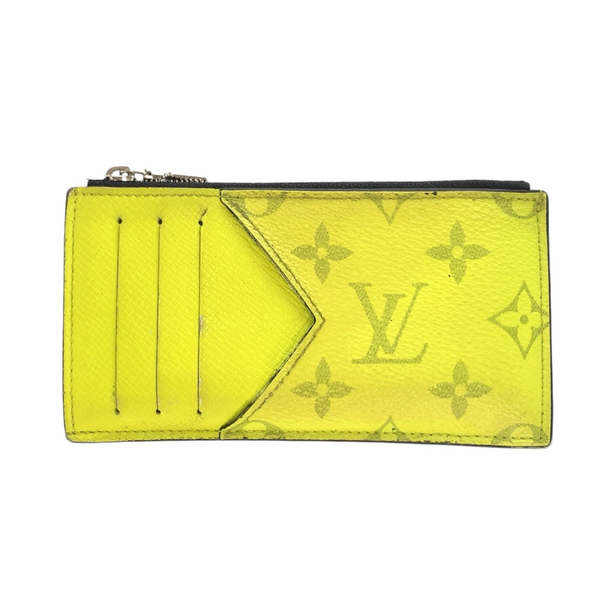 LOUIS VUITTON Coin case M30320 PVC Joanne Yellow Taigalama Coin card holder