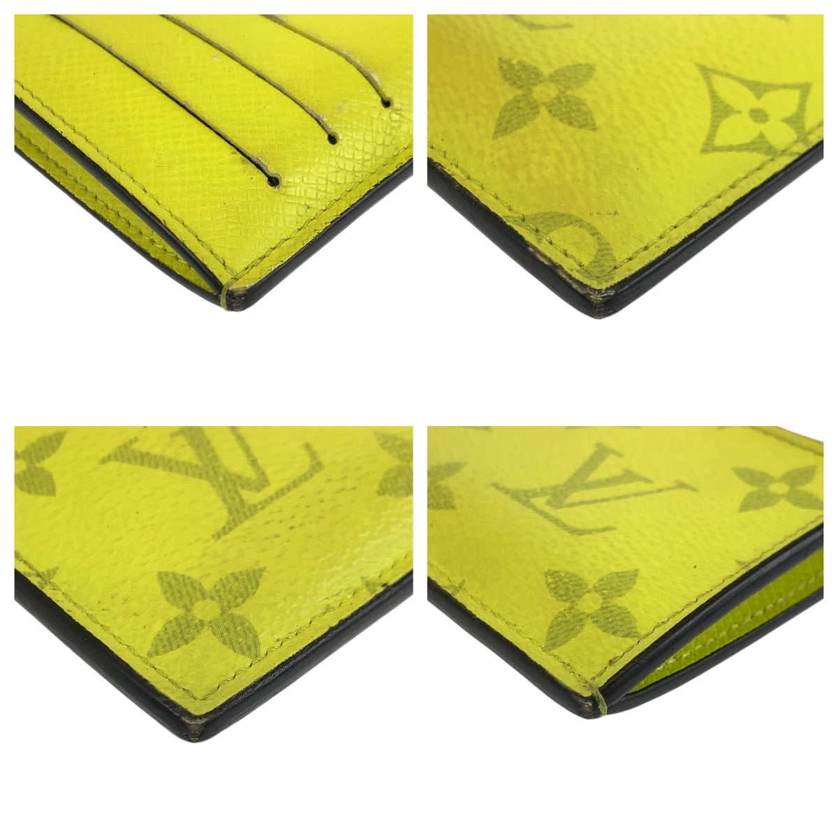 LOUIS VUITTON Coin case M30320 PVC Joanne Yellow Taigalama Coin card holder