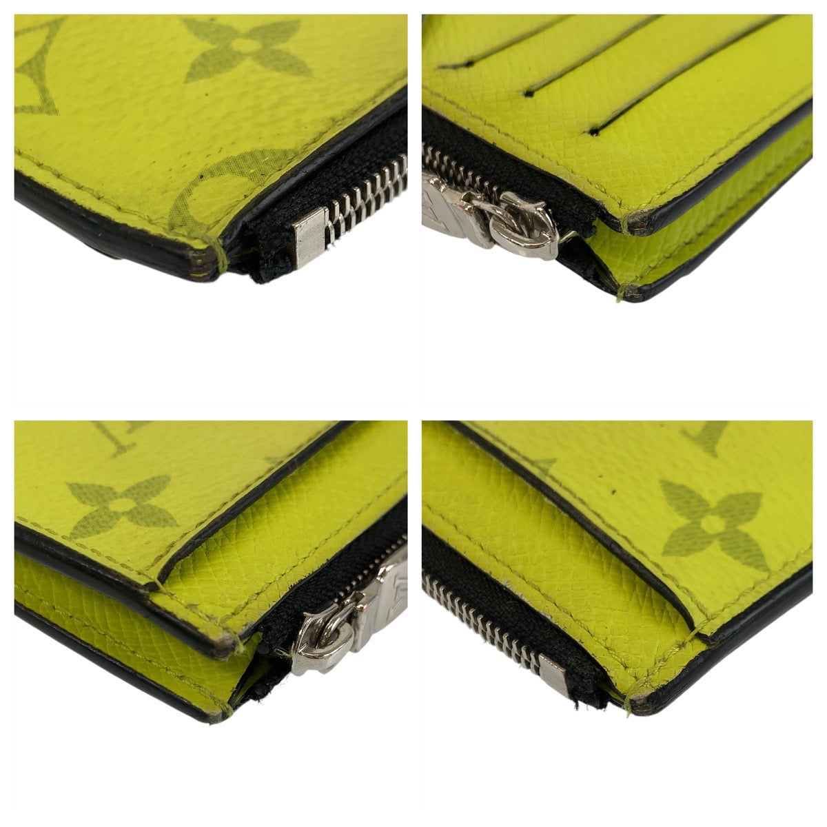 LOUIS VUITTON Coin case M30320 PVC Joanne Yellow Taigalama Coin card holder