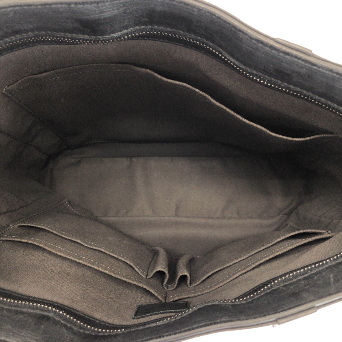 LOUIS VUITTON Business bag N41467 leather Black Gunmetal Business bag Tote Bag Damier Anfini Tadao PM mens Used