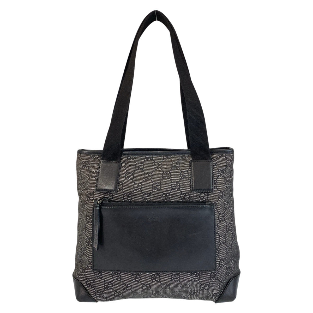 GUCCI Tote Bag 28893 GG canvas, leather Black black Tote Bag Shoulder Bag Women Used