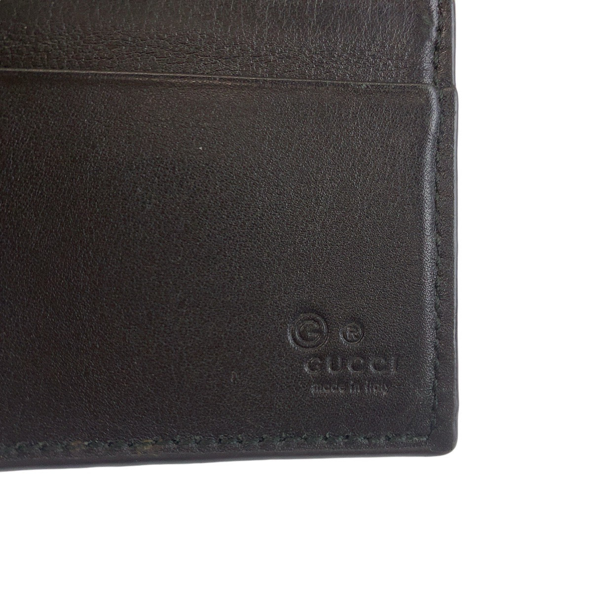 GUCCI Card Case 544478 leather black Card Case Money Clip Micro Guccisima mens Used