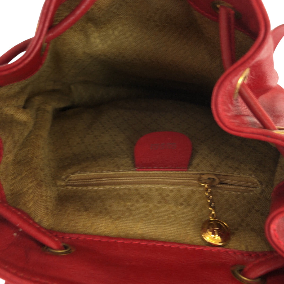 GUCCI Backpack 003 2058 0080 leather Red brown Backpack Backpack Bamboo Women Used