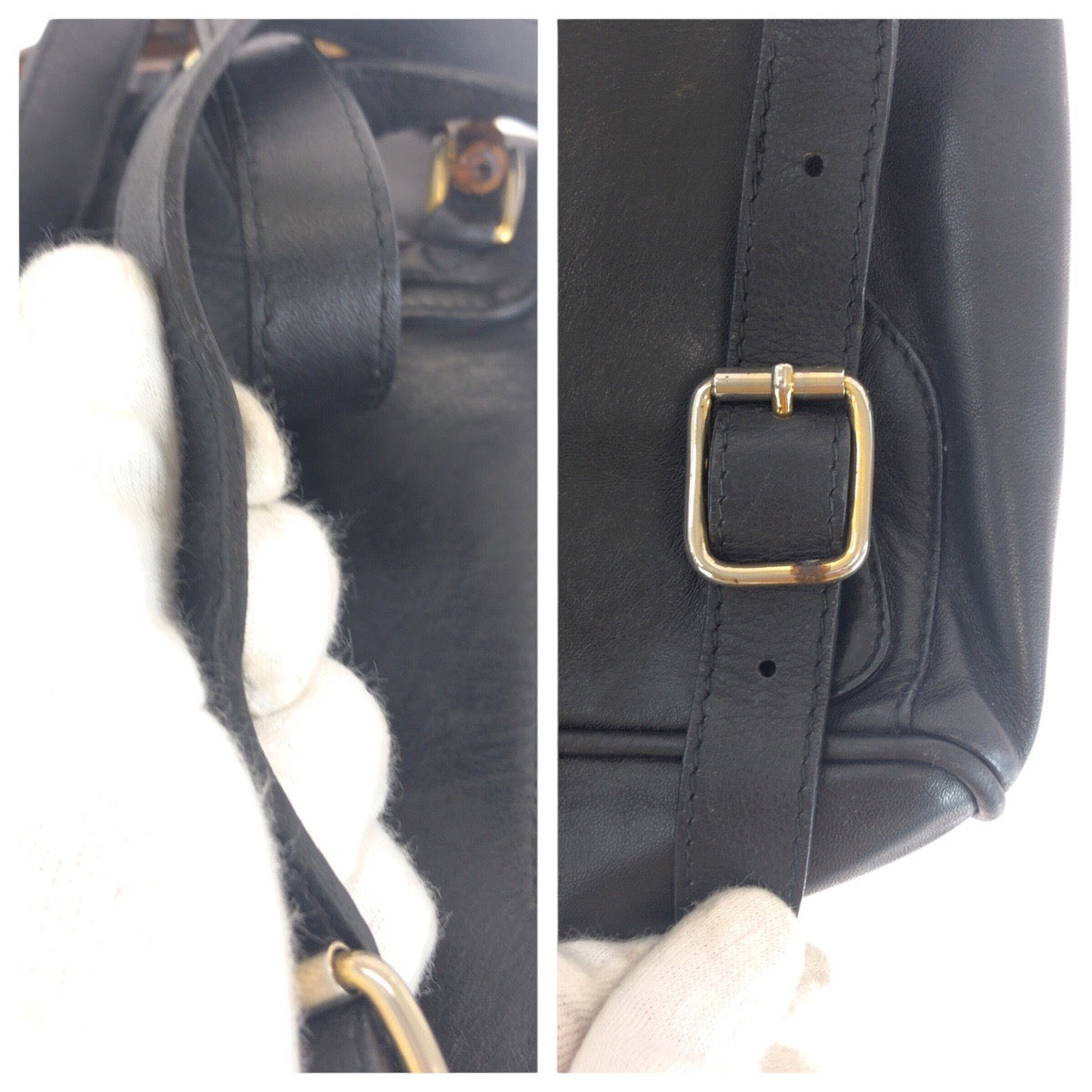 GUCCI Backpack 003 2058 0030 leather black Backpacks & Daypacks Backpacks Bamboo Women Used