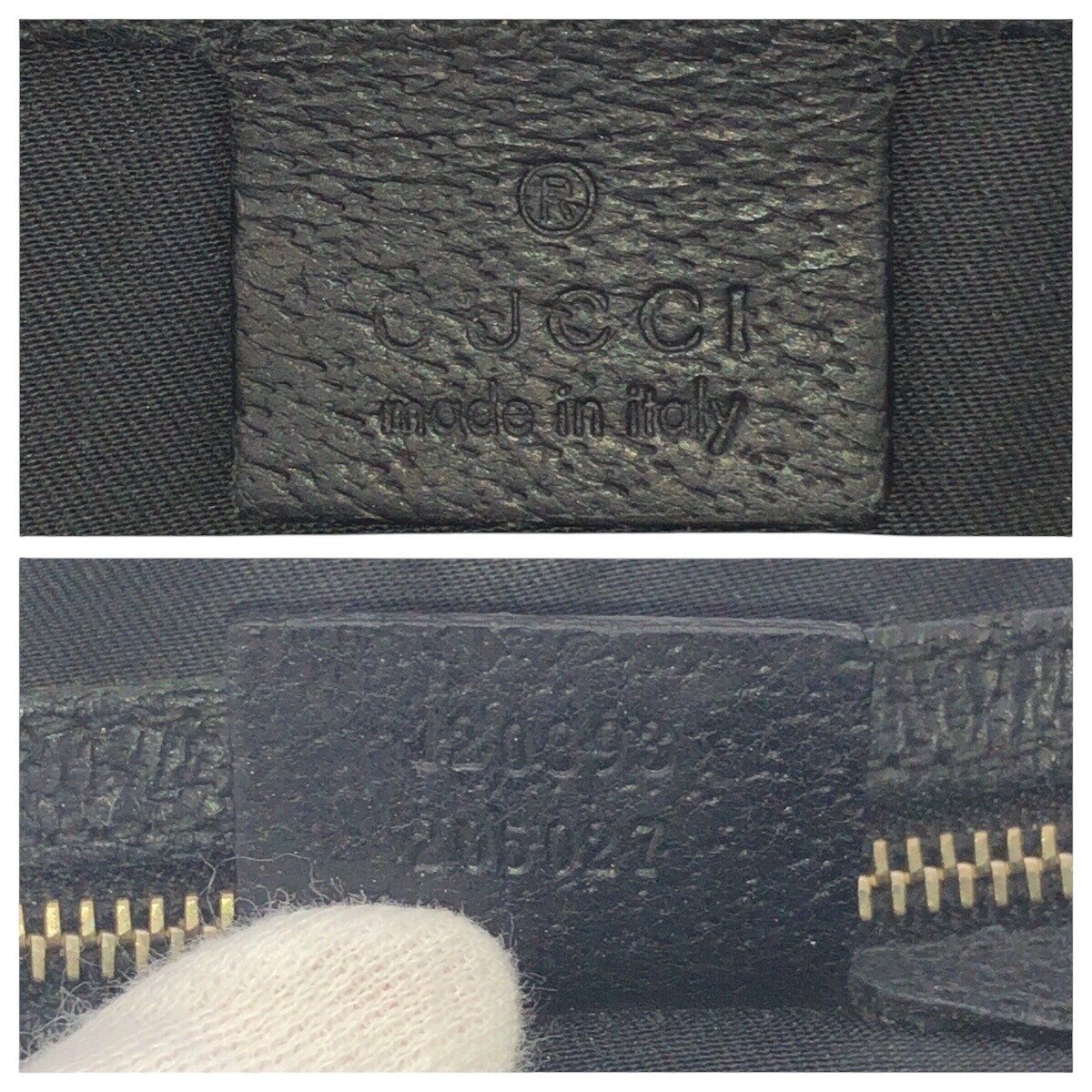 GUCCI Shoulder Bag 120893 GG canvas, leather Black GoldMetal Crossbody Shoulder Bag with studs Women Used