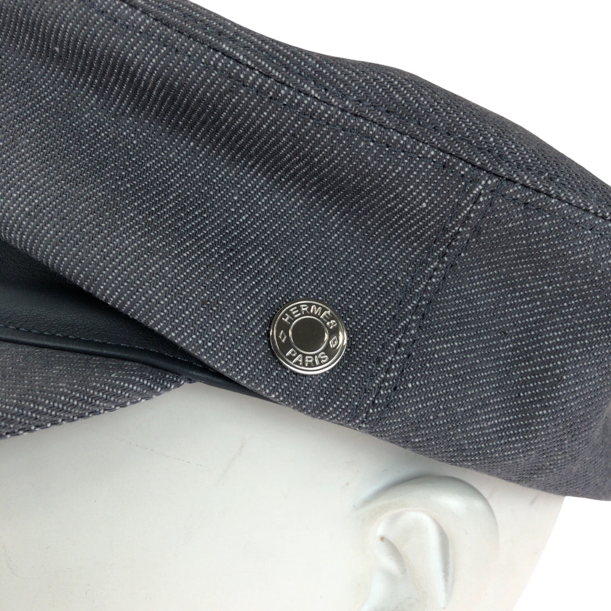 HERMES Casquette Cotton, Viscose gray Casquette Serie Women 58 Used
