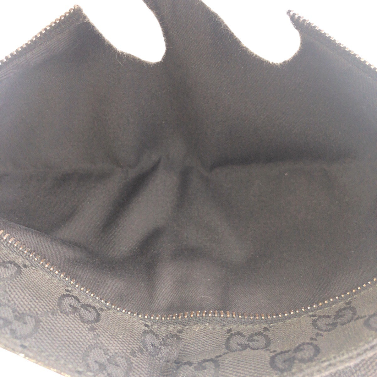 GUCCI Sling bag 28566 GG canvas, leather Black SilverMetal Sling bag, waist pouch, bum bag mens Used