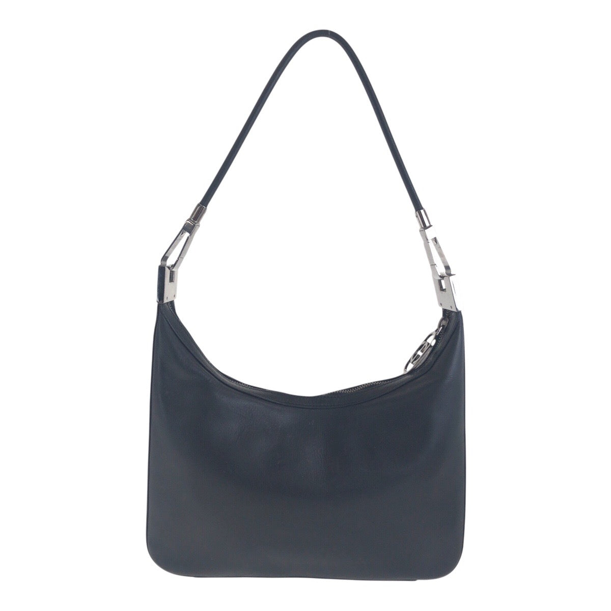 GUCCI Shoulder Bag 001 3812 leather Black SilverMetal Women Used