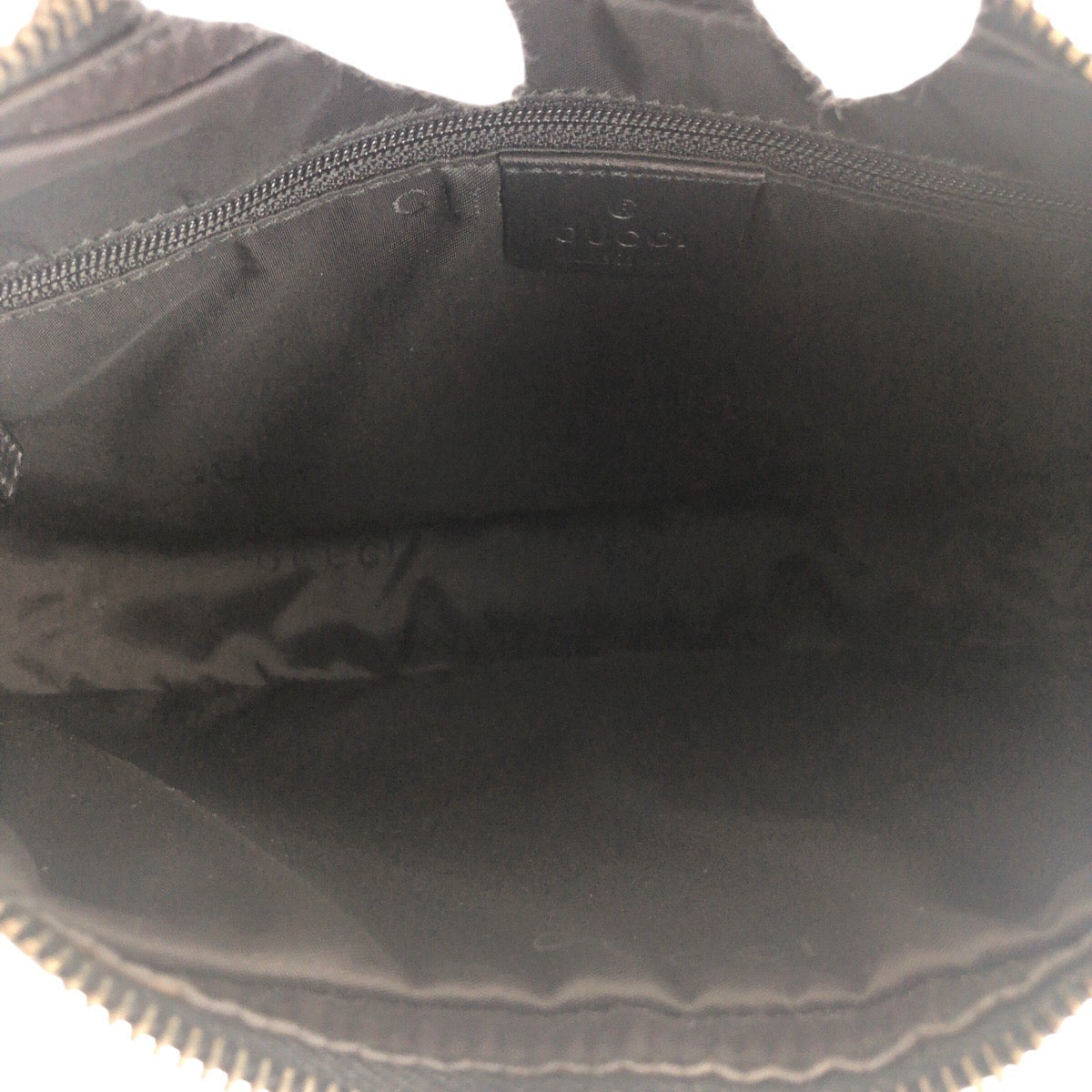 GUCCI Shoulder Bag 001 3812 leather Black SilverMetal Women Used