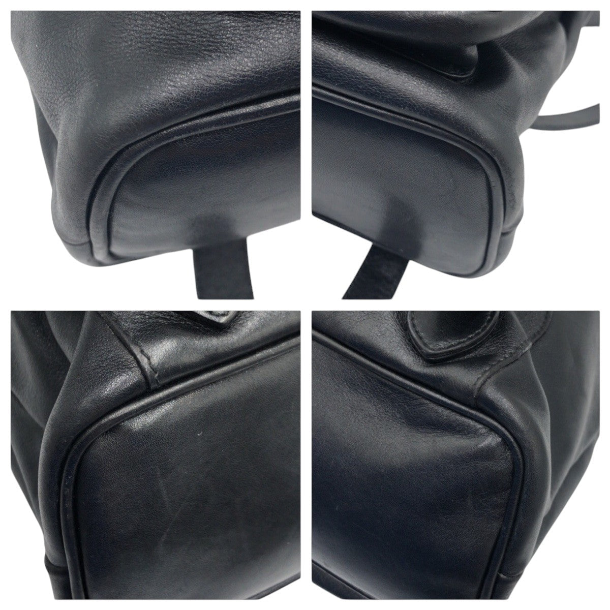 GUCCI Backpack 003 1998 0016 leather Black black Backpack Unisex Bamboo Women Used