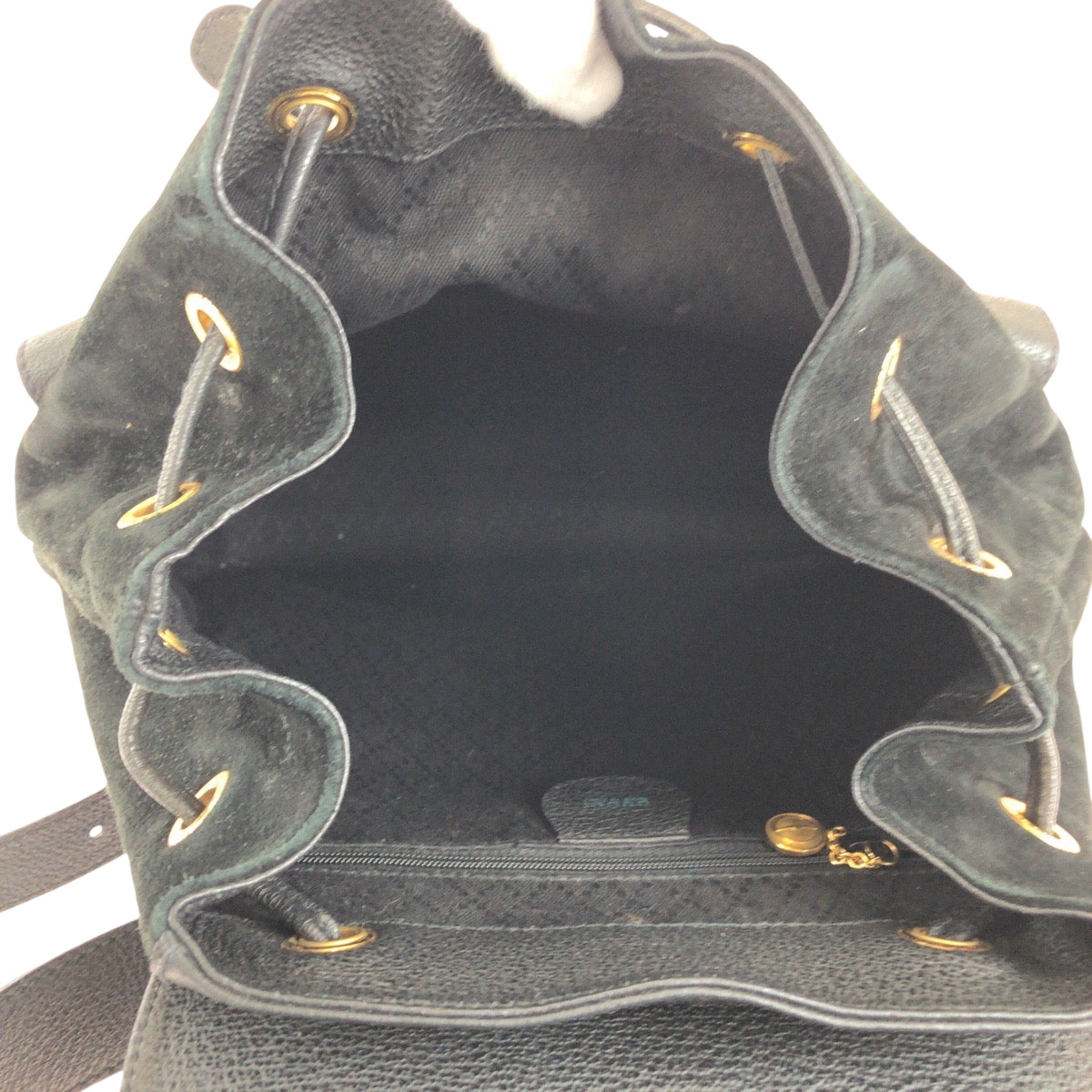 GUCCI Backpack 003 2058 Suede, Leather black Backpack Backpack Bamboo Women Used