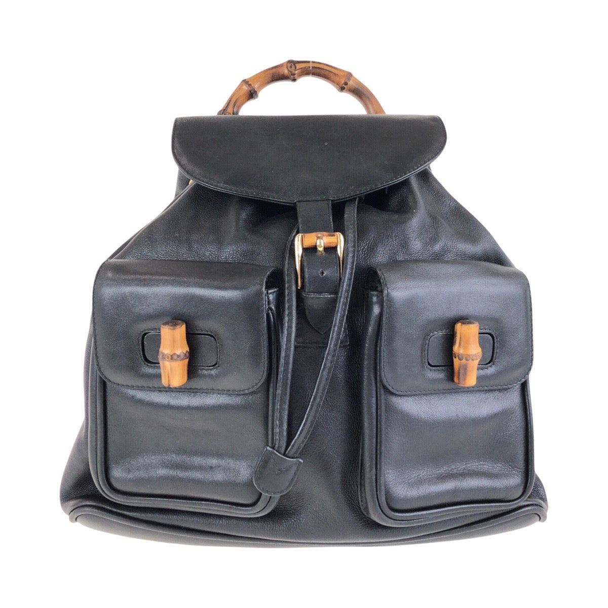 GUCCI Backpack 003 2058 0016 leather black Backpacks & Daypacks Backpacks Bamboo Women Used