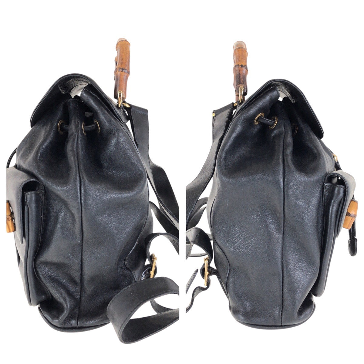 GUCCI Backpack 003 2058 0016 leather black Backpacks & Daypacks Backpacks Bamboo Women Used