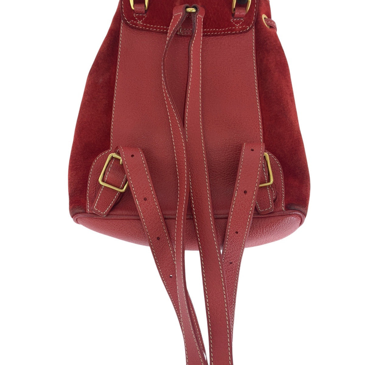 GUCCI Backpack 003 1956 0030 Suede, Leather Red Backpacks & Daypacks Backpacks Bamboo Women Used