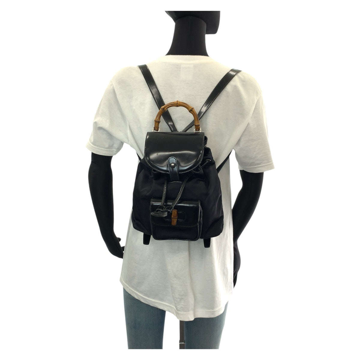 GUCCI Backpack 003 1998 0030 leather black Backpacks & Daypacks Backpacks Bamboo Women Used