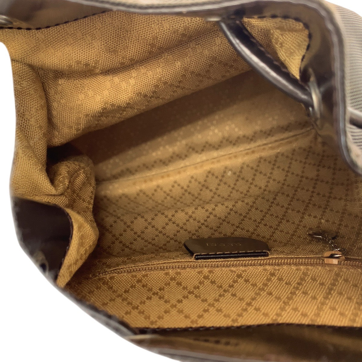 GUCCI Backpack 003 1998 0030 Canvas, enamel Brown Backpacks & Daypacks Backpacks Bamboo Women Used