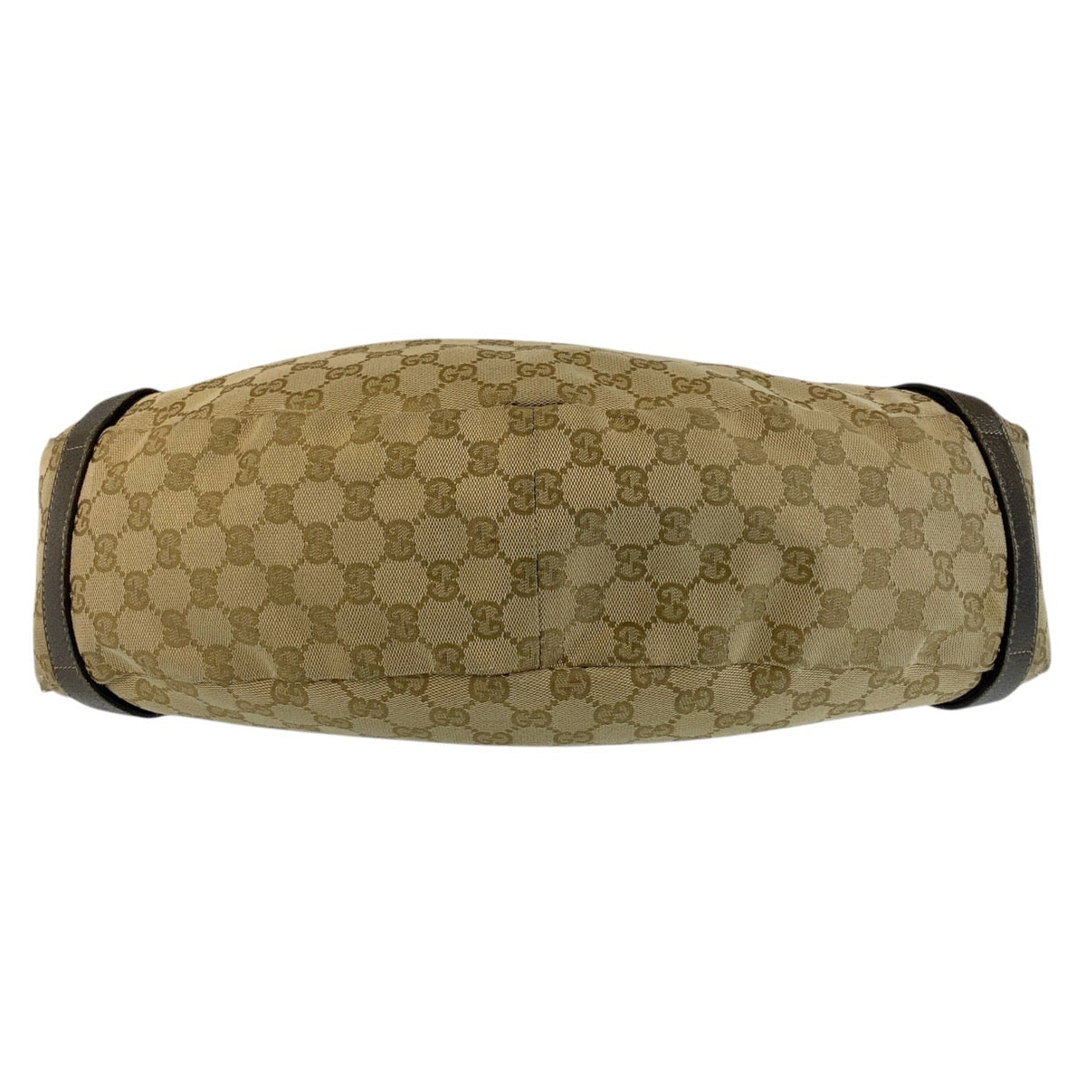 GUCCI Tote Bag 130736 GG canvas, leather Beige Gold Metal Tote Bag Shoulder Bag Abbey Women Used
