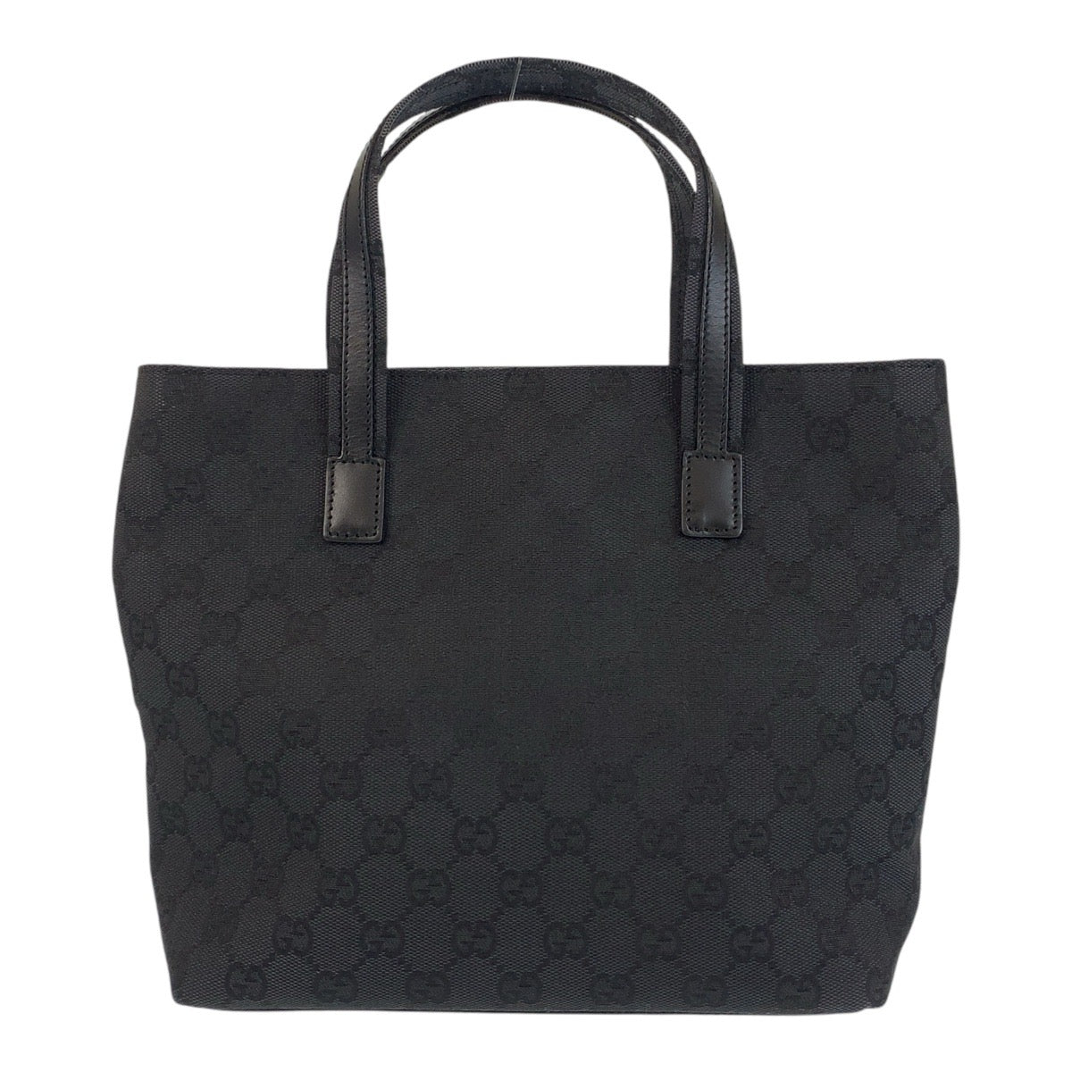 GUCCI Tote Bag 002 1080 GG canvas, leather Black black Tote Bag handbag Women Used