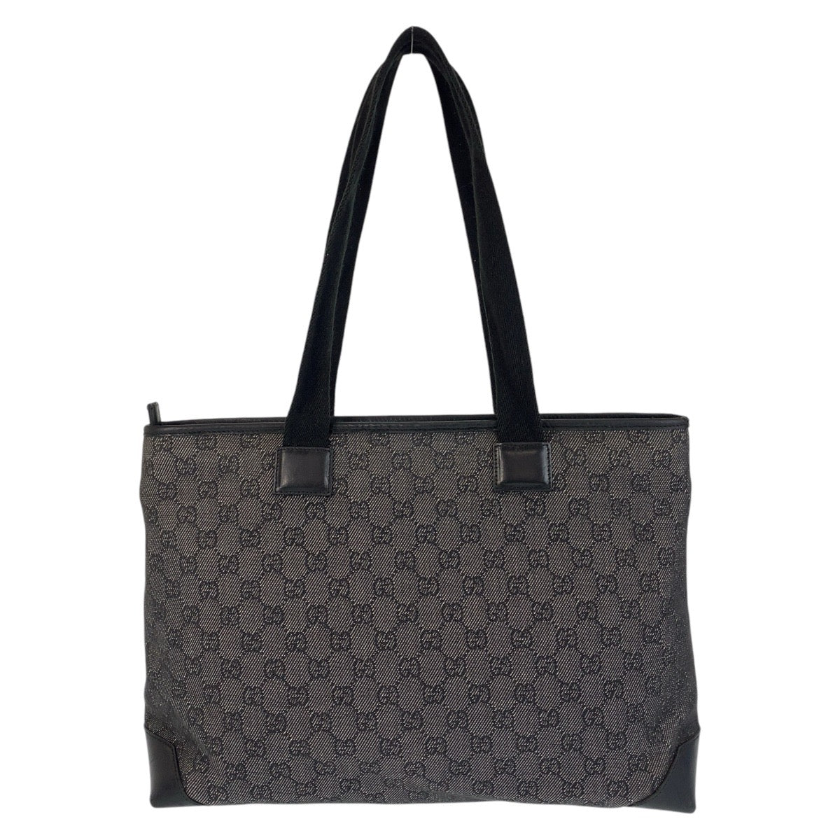 GUCCI Tote Bag 34339 GG canvas, leather Black black Tote Bag Shoulder Bag Women Used