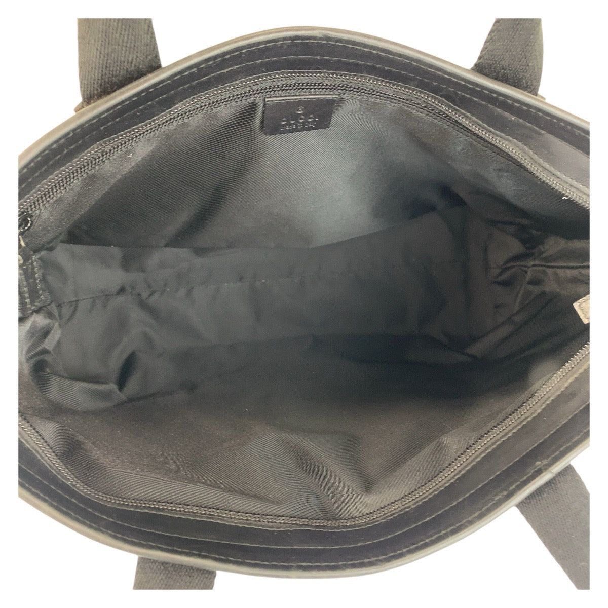 GUCCI Tote Bag 34339 GG canvas, leather Black black Tote Bag Shoulder Bag Women Used