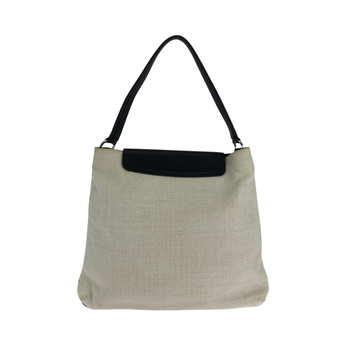 GUCCI Shoulder Bag 001 4014 001013 cotton Ivory Black SilverMetal Hobo One Shoulder Bag Women Used