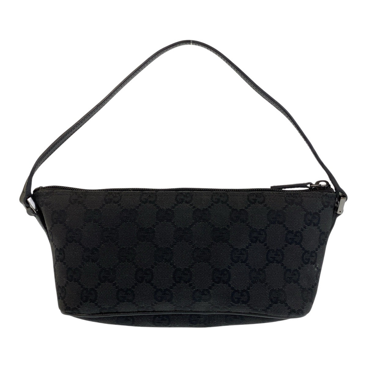 GUCCI Handbag 7198 GG canvas, leather Black black Handbag accessory pouch Women Used