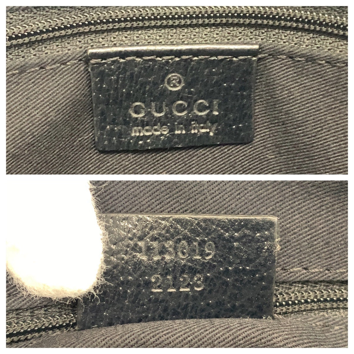 GUCCI Tote Bag 113019 GG canvas, leather Black black Tote Bag Shoulder Bag Women Used