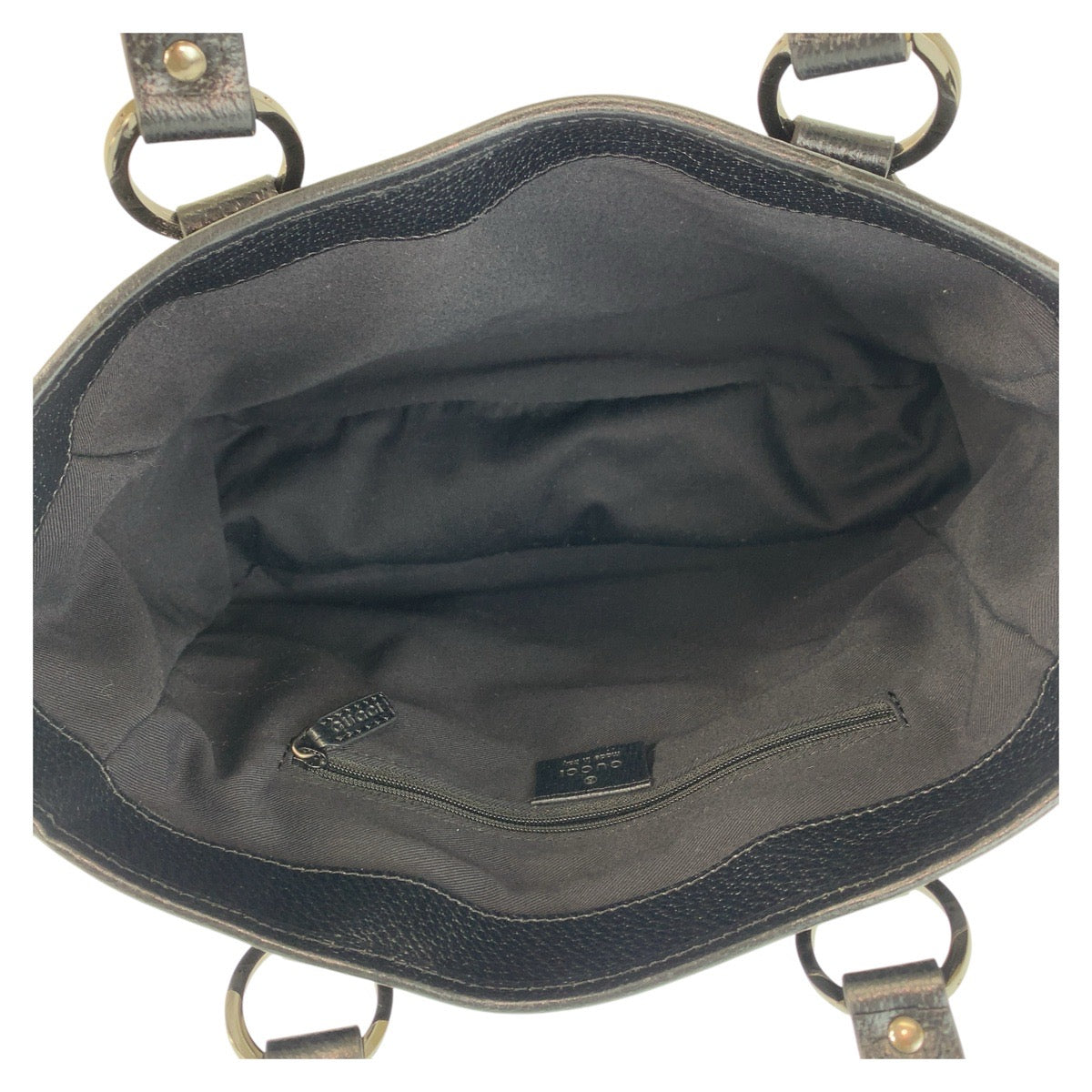 GUCCI Tote Bag 113019 GG canvas, leather Black black Tote Bag Shoulder Bag Women Used