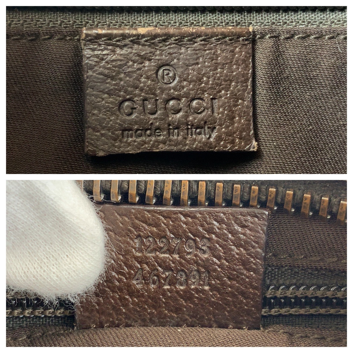 GUCCI Shoulder Bag 122793 GG canvas, leather Brown beige Shoulder Bag Messenger bag Women Used