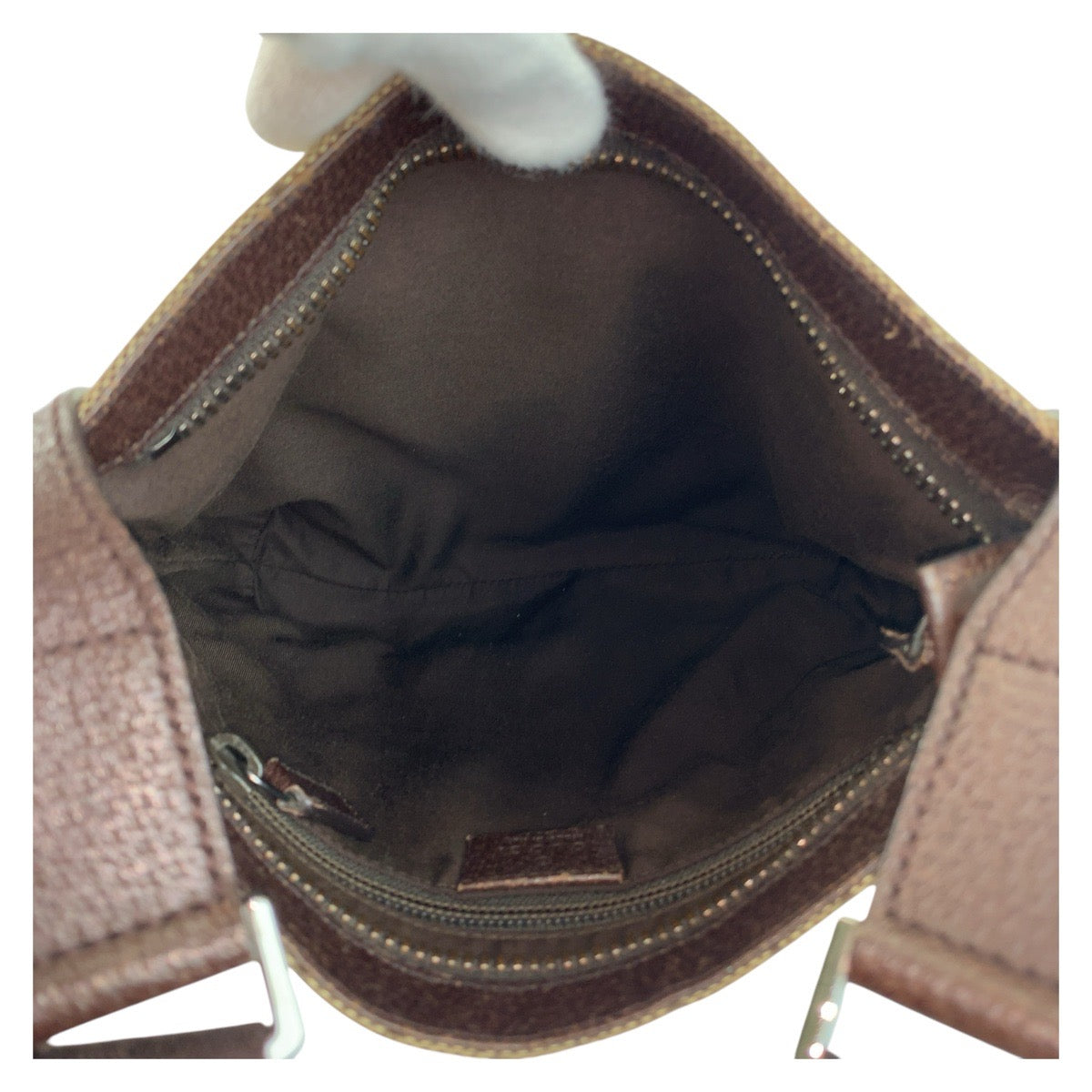 GUCCI Shoulder Bag 122793 GG canvas, leather Brown beige Shoulder Bag Messenger bag Women Used