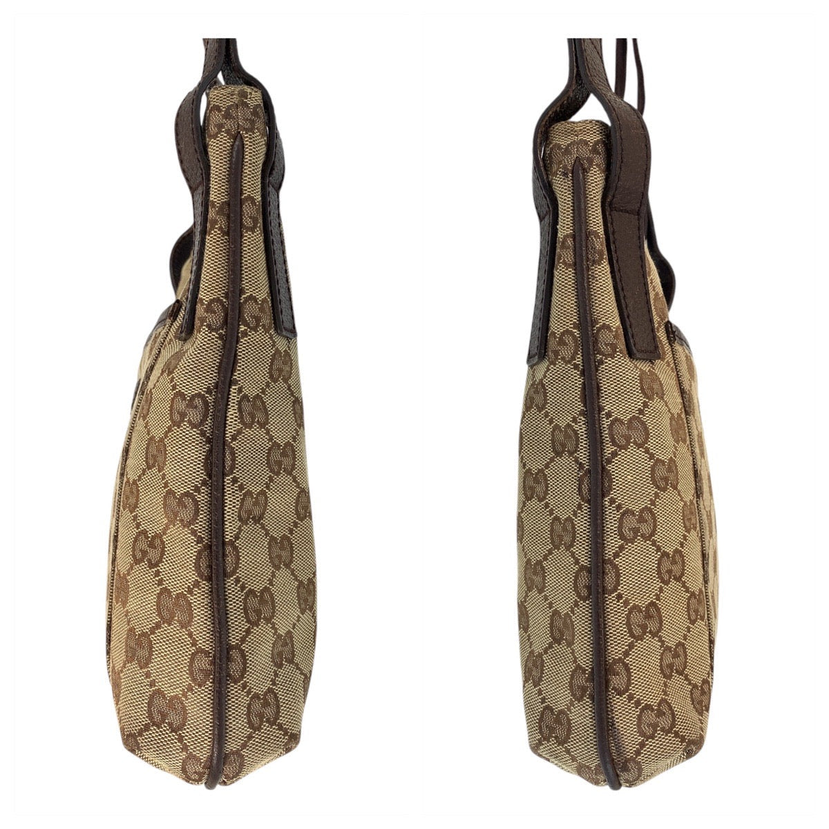 GUCCI Shoulder Bag 122793 GG canvas, leather Brown beige Shoulder Bag Messenger bag Women Used