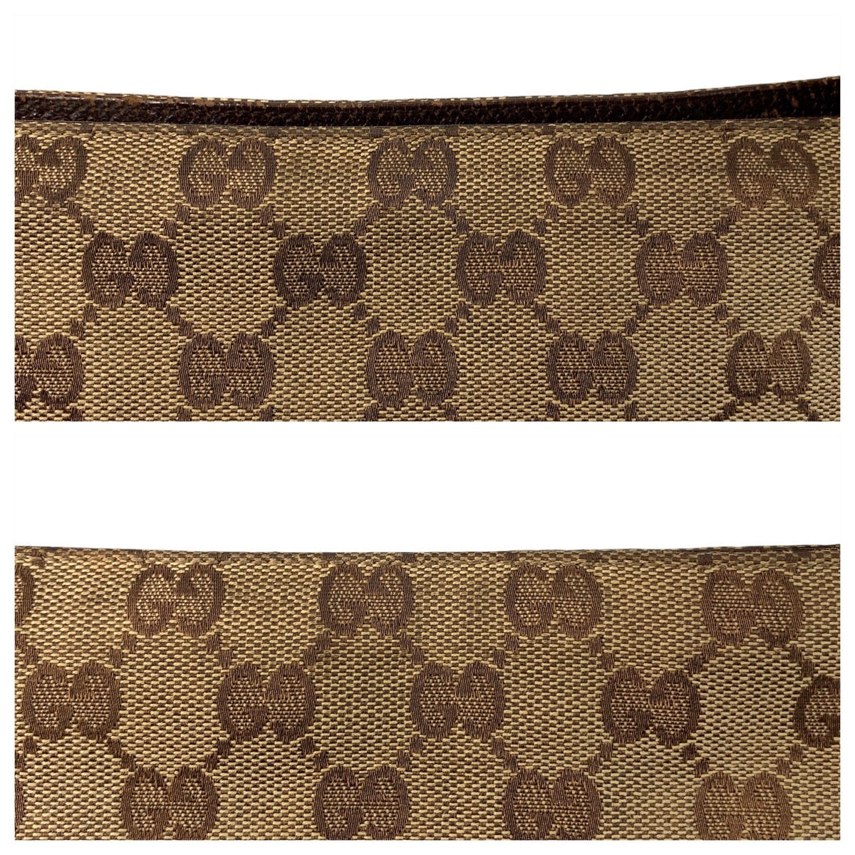 GUCCI Shoulder Bag 122793 GG canvas, leather Brown beige Shoulder Bag Messenger bag Women Used
