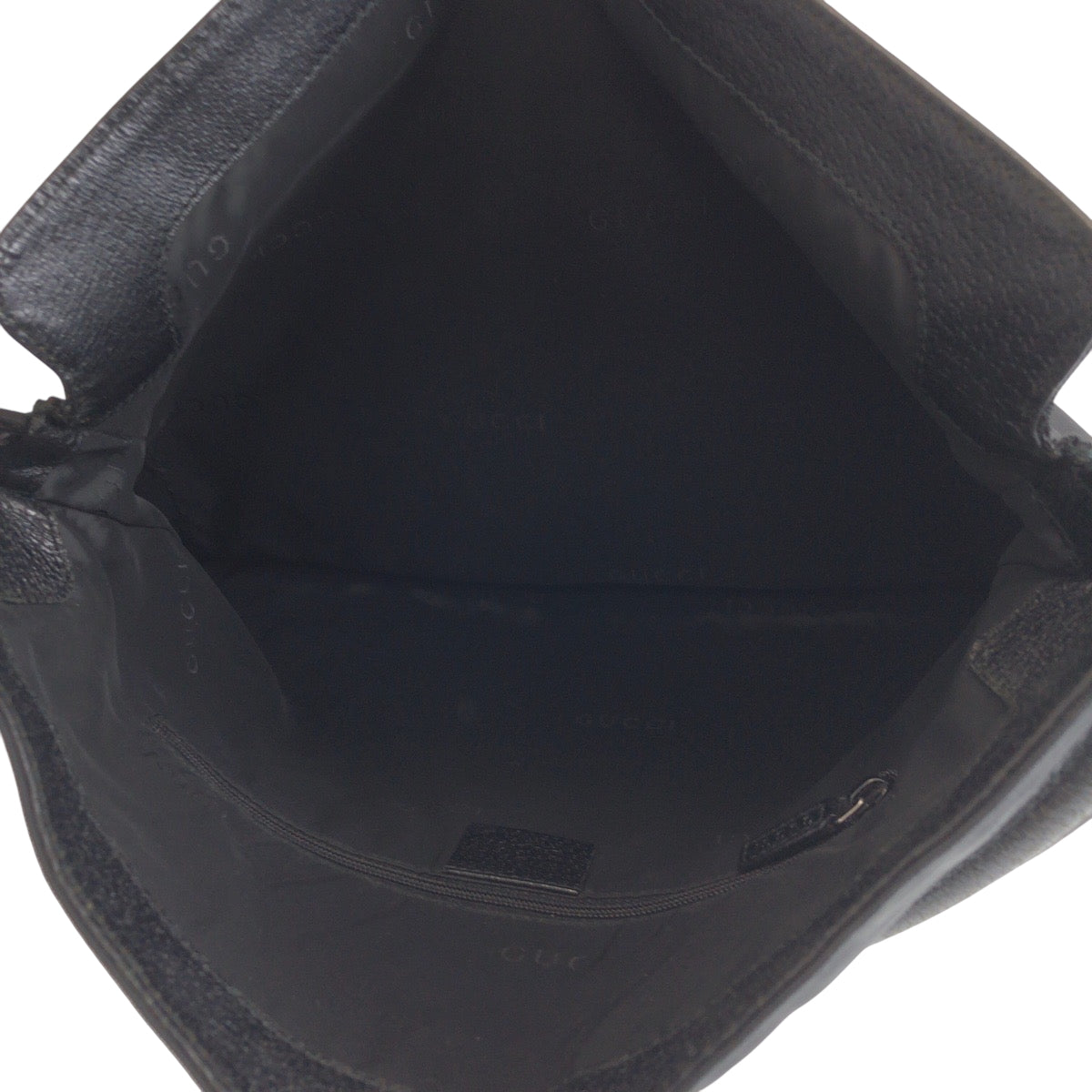 GUCCI Shoulder Bag 001 3355 Nylon Black SilverMetal One Shoulder Bag Jackie Women Used