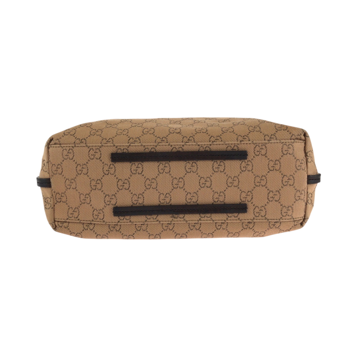 GUCCI Tote Bag 101341 canvas Brown Black Metal Tote Bag Shoulder Bag Women Used