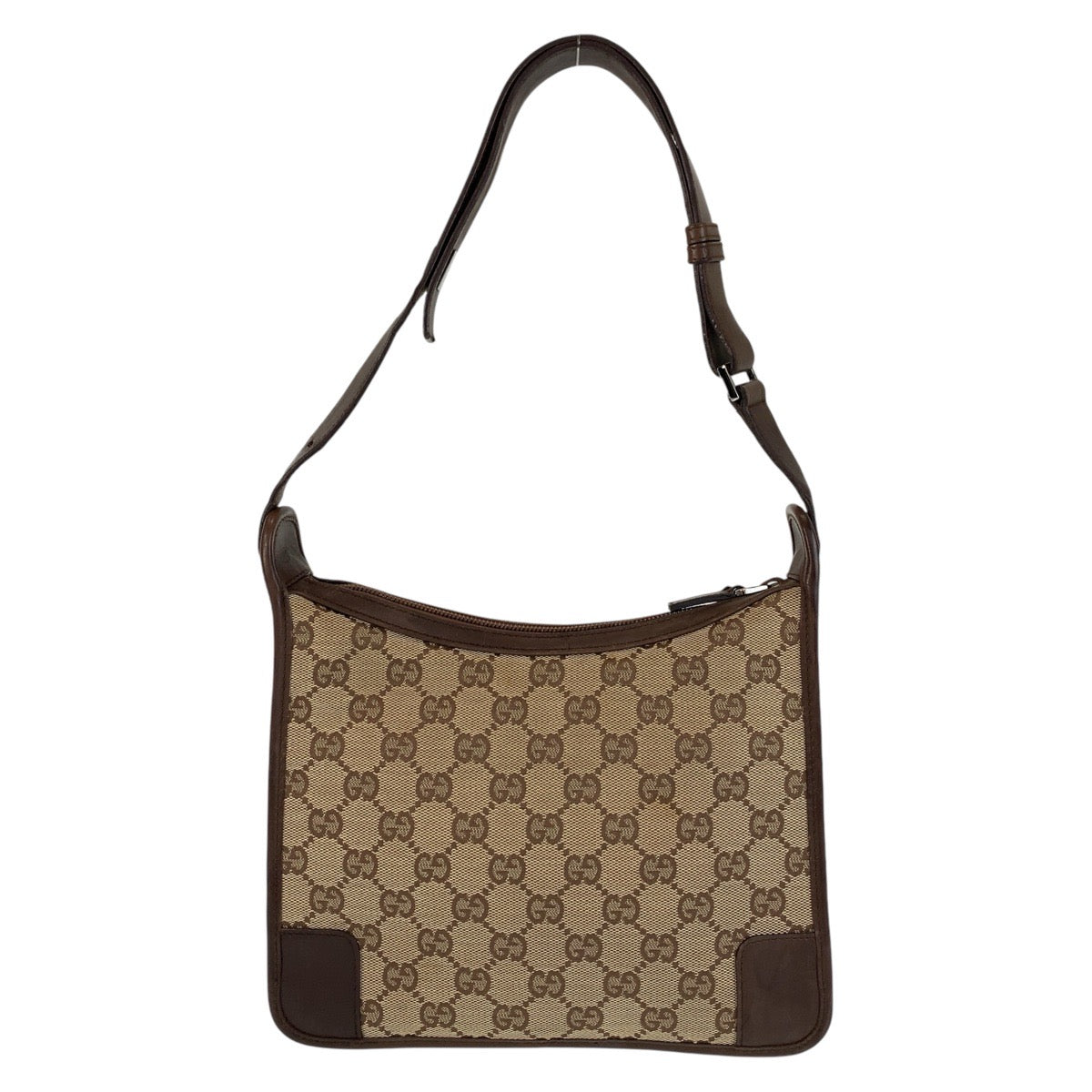 GUCCI Shoulder Bag 001 4206 GG canvas, leather Beige brown Women Used