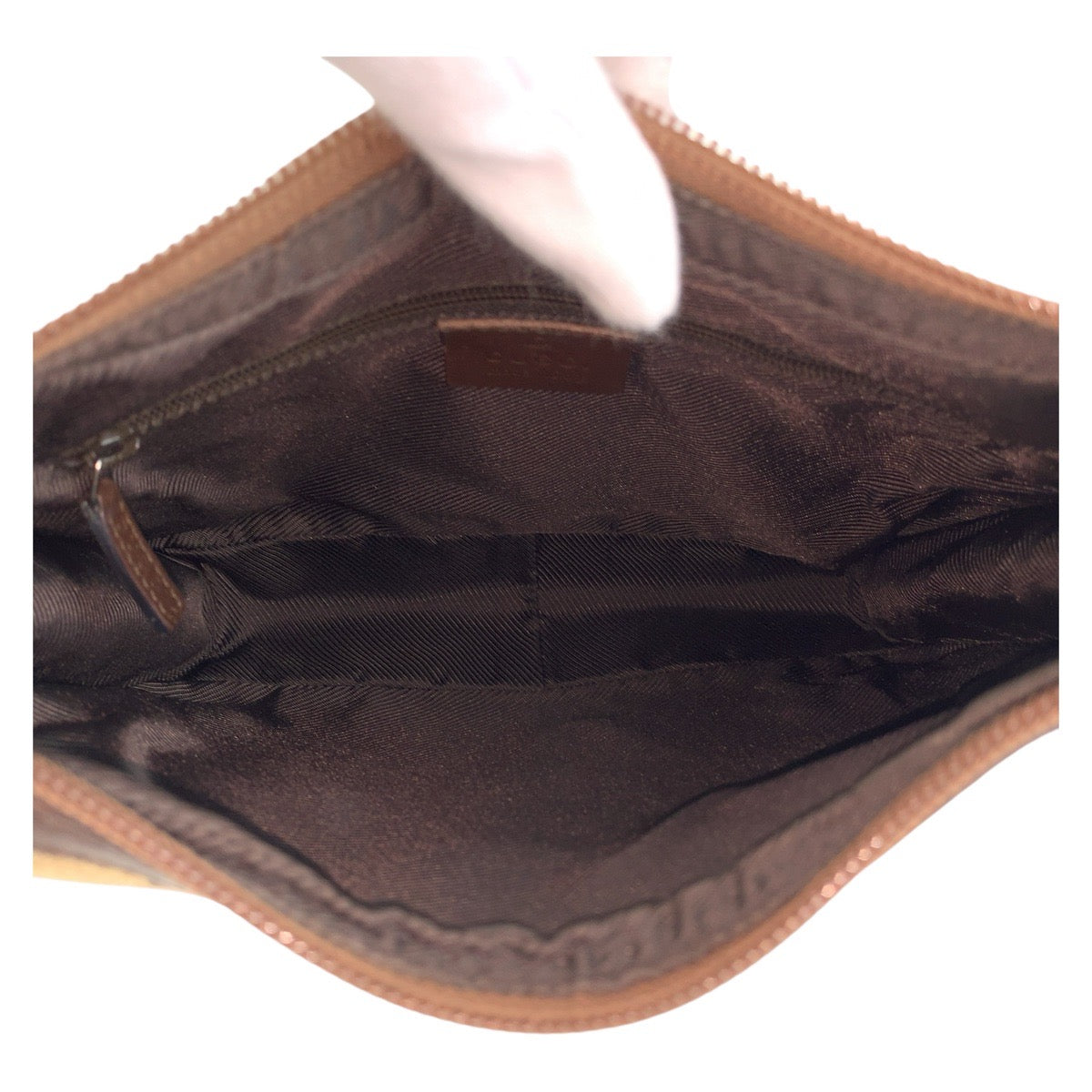 GUCCI Shoulder Bag 001 4206 GG canvas, leather Beige brown Women Used