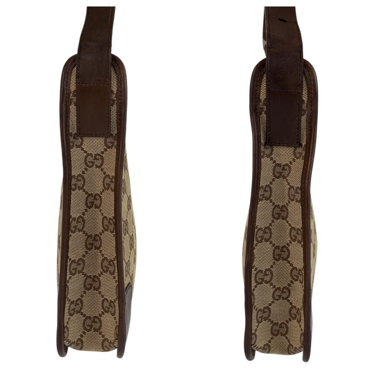 GUCCI Shoulder Bag 001 4206 GG canvas, leather Beige brown Women Used